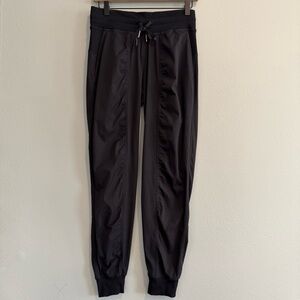 Lululemon Dance Studio Black Striped Jogger Pants 4